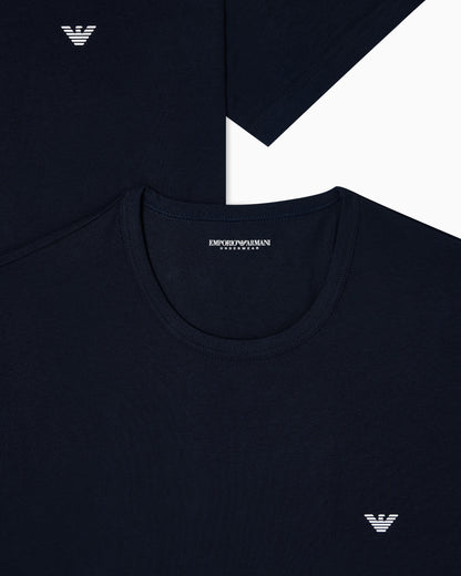 Short sleeve t-shirt 2-pack in stretch cotton Essential