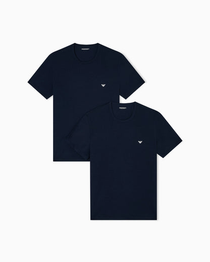 Short sleeve t-shirt 2-pack in stretch cotton Essential
