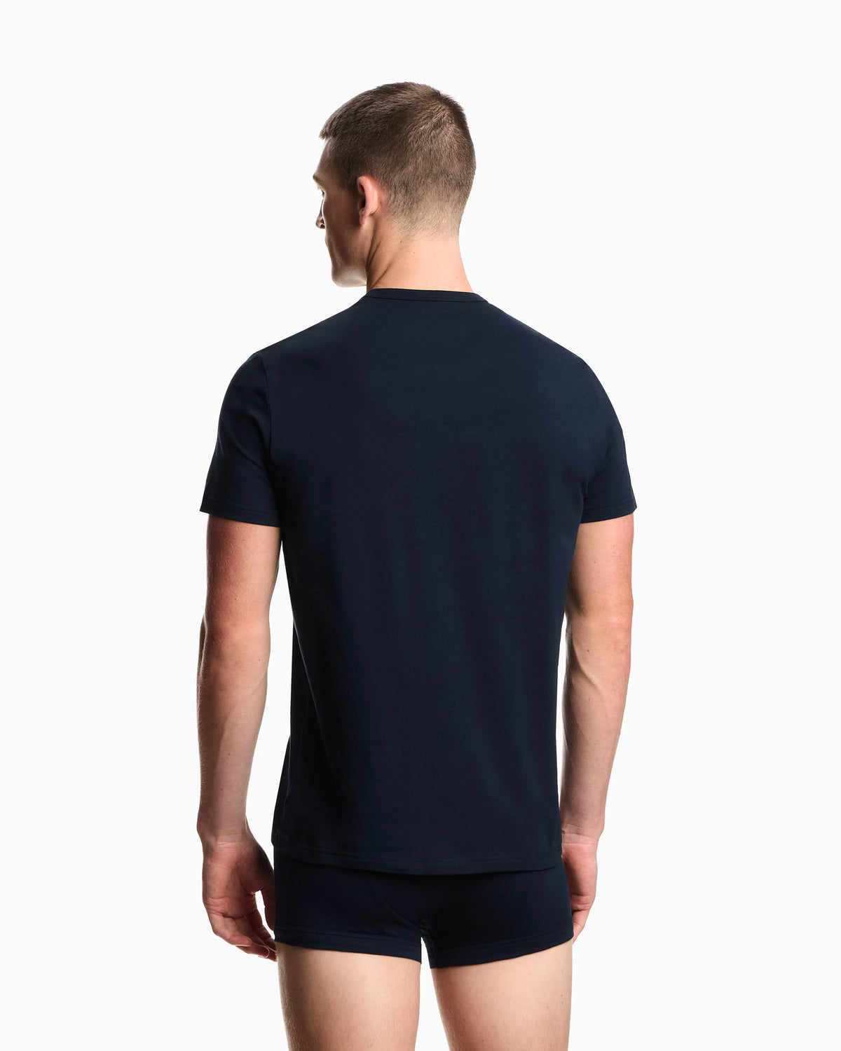 Short sleeve t-shirt 2-pack in stretch cotton Essential