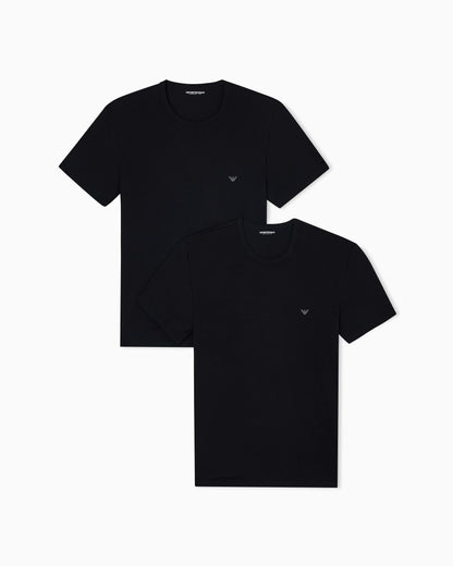 Short sleeve t-shirt 2-pack in stretch cotton Essential