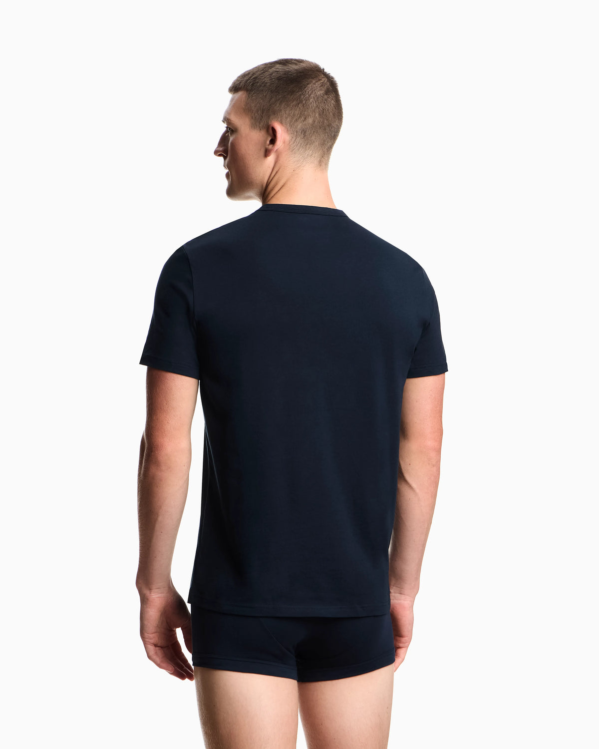 Two-pack of stretch jersey loungewear V-neck T-shirts
