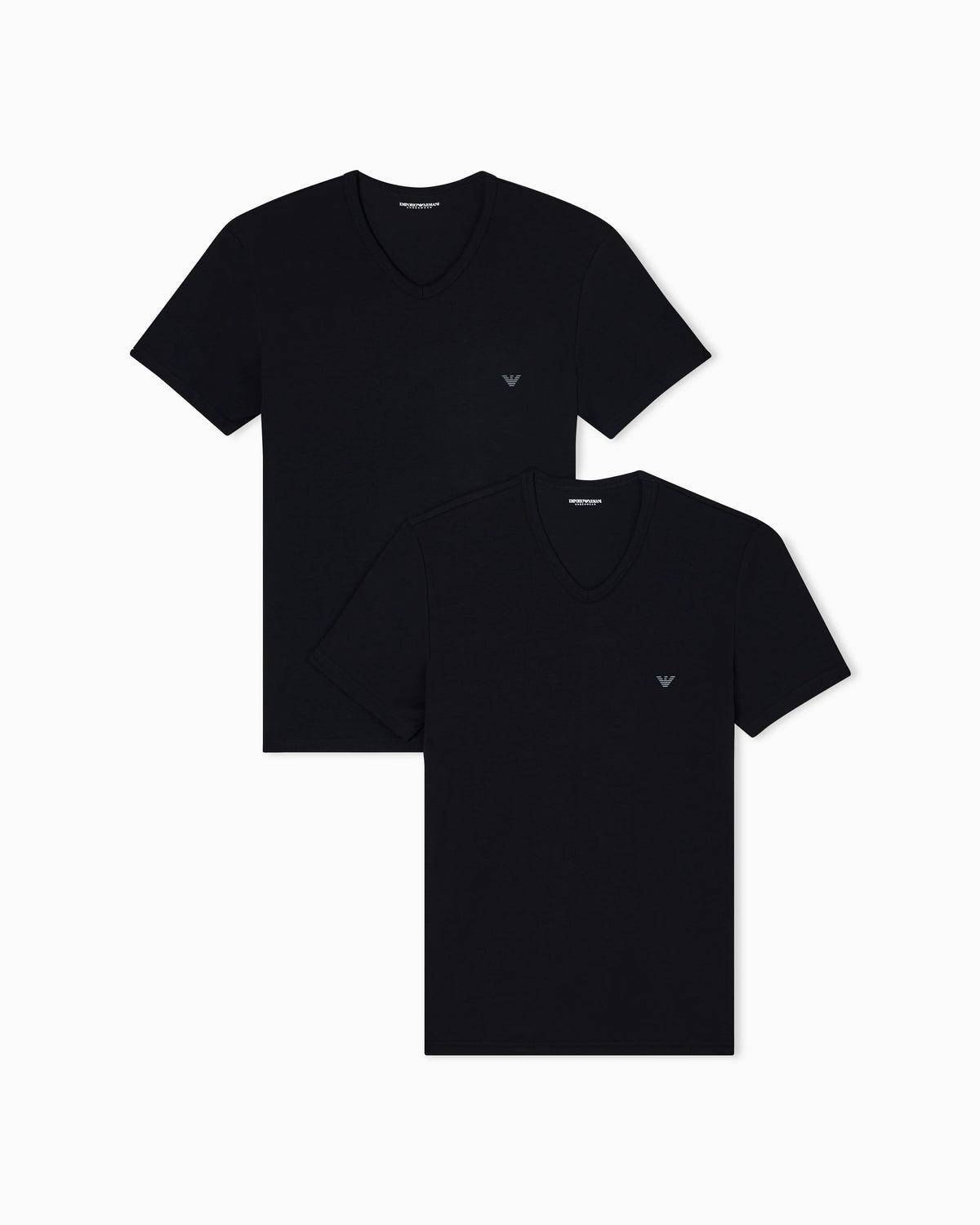 Two-pack of stretch jersey loungewear V-neck T-shirts