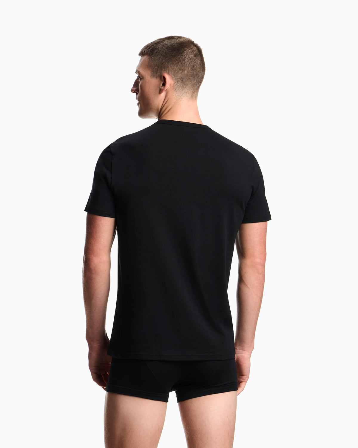 Two-pack of stretch jersey loungewear V-neck T-shirts