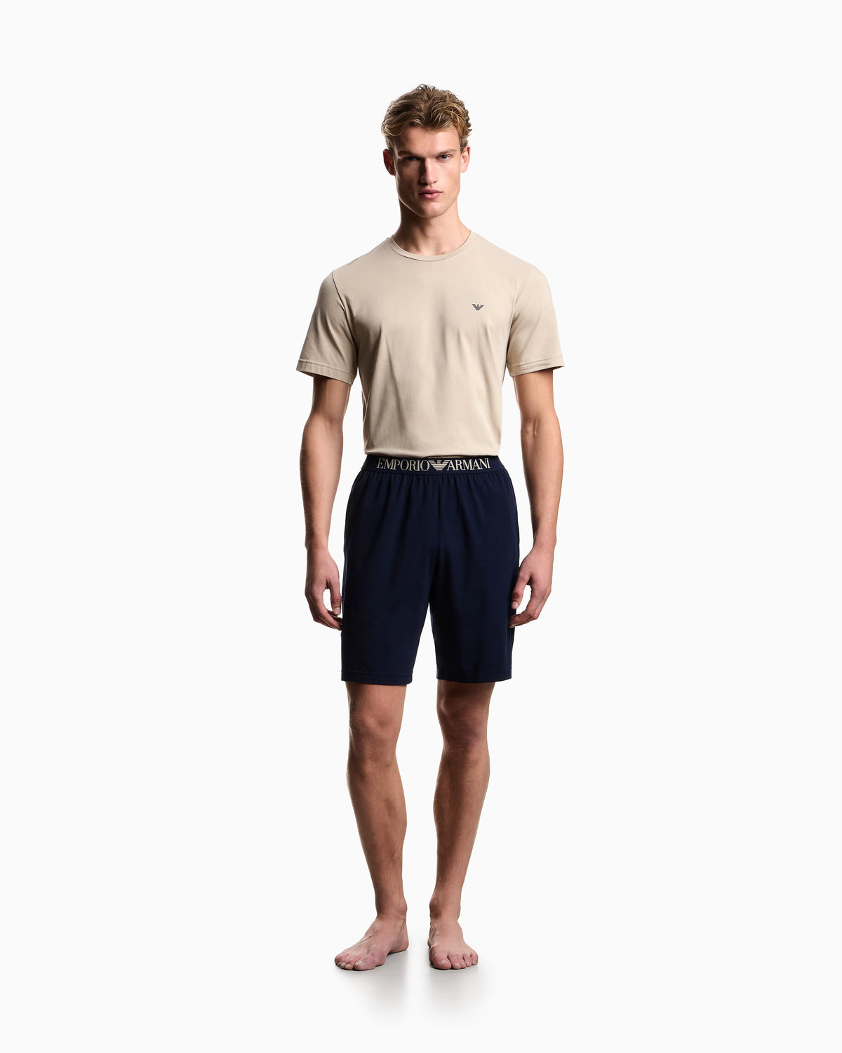 Endurance jersey pyjamas with Bermuda shorts