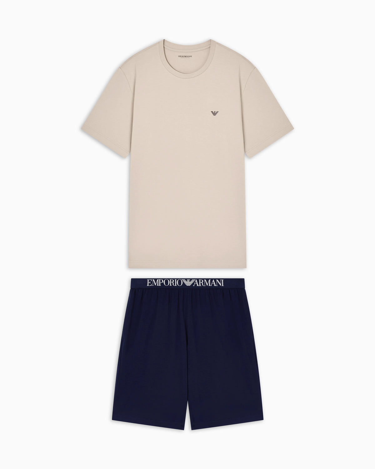 Endurance jersey pyjamas with Bermuda shorts