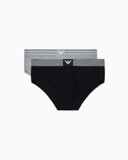 Two-pack of logolabel organic jersey briefs