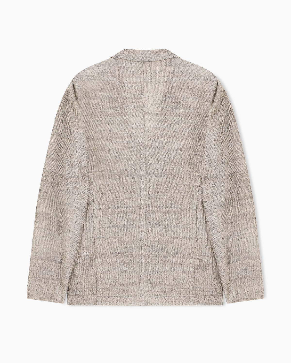Icon 3D-effect knit single-breasted jacket