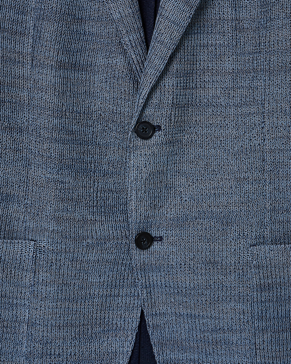 Icon 3D-effect knit single-breasted jacket