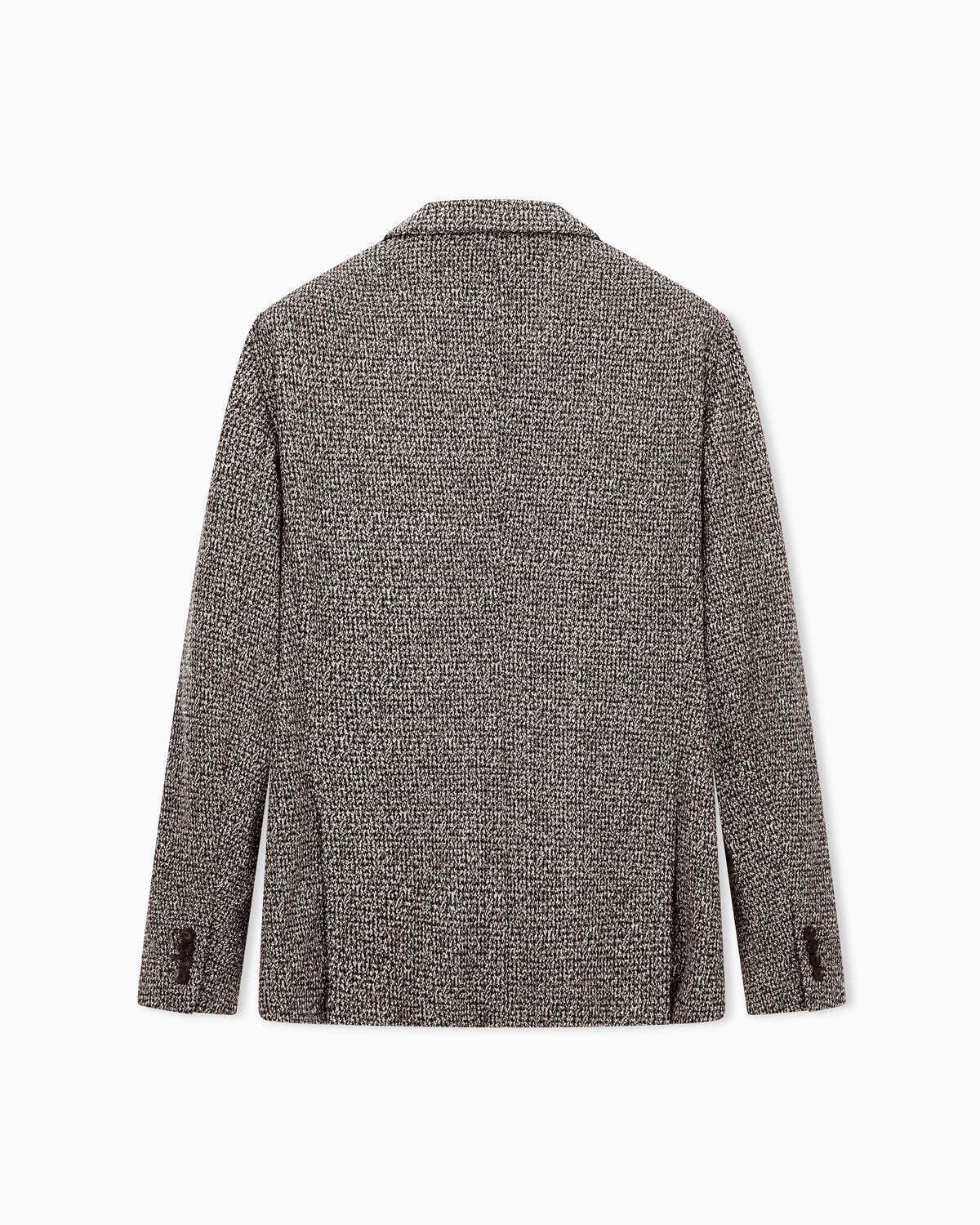 Blazer in a textured cotton mouliné jersey with pockets