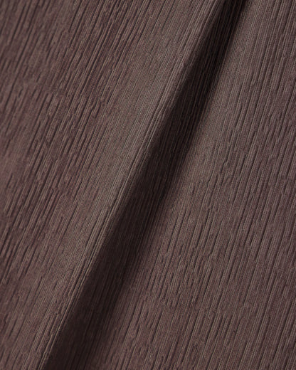 3D wrinkle-effect crêpe fabric trousers