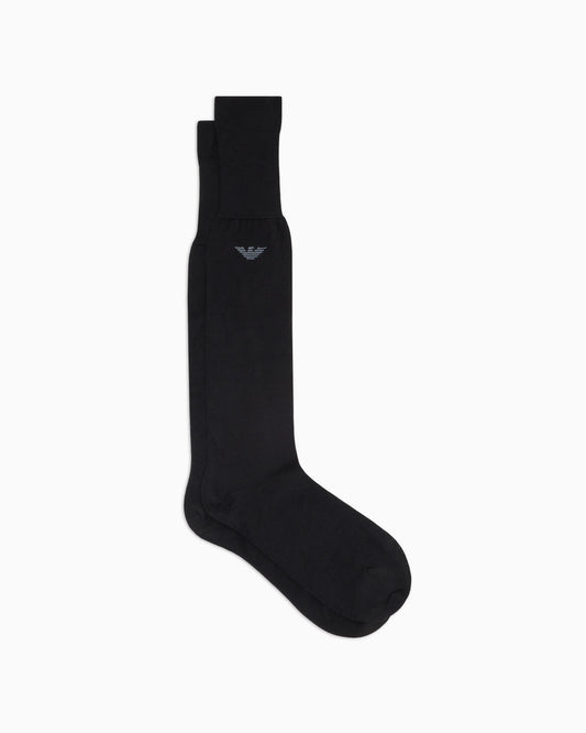 Lisle knee-high socks