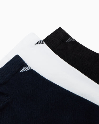 Three-pack of Casual ankle socks with eagle