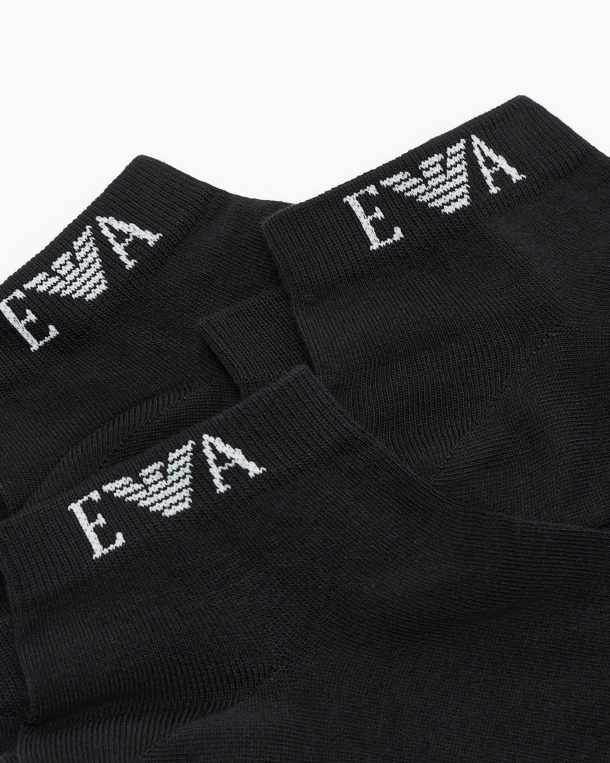 Multipack of cotton sneaker socks with a monogram logo band