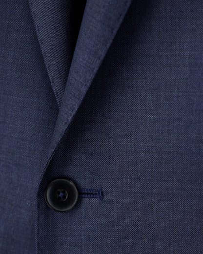 Single-breasted slim-fit suit in a silky-finish grisaille