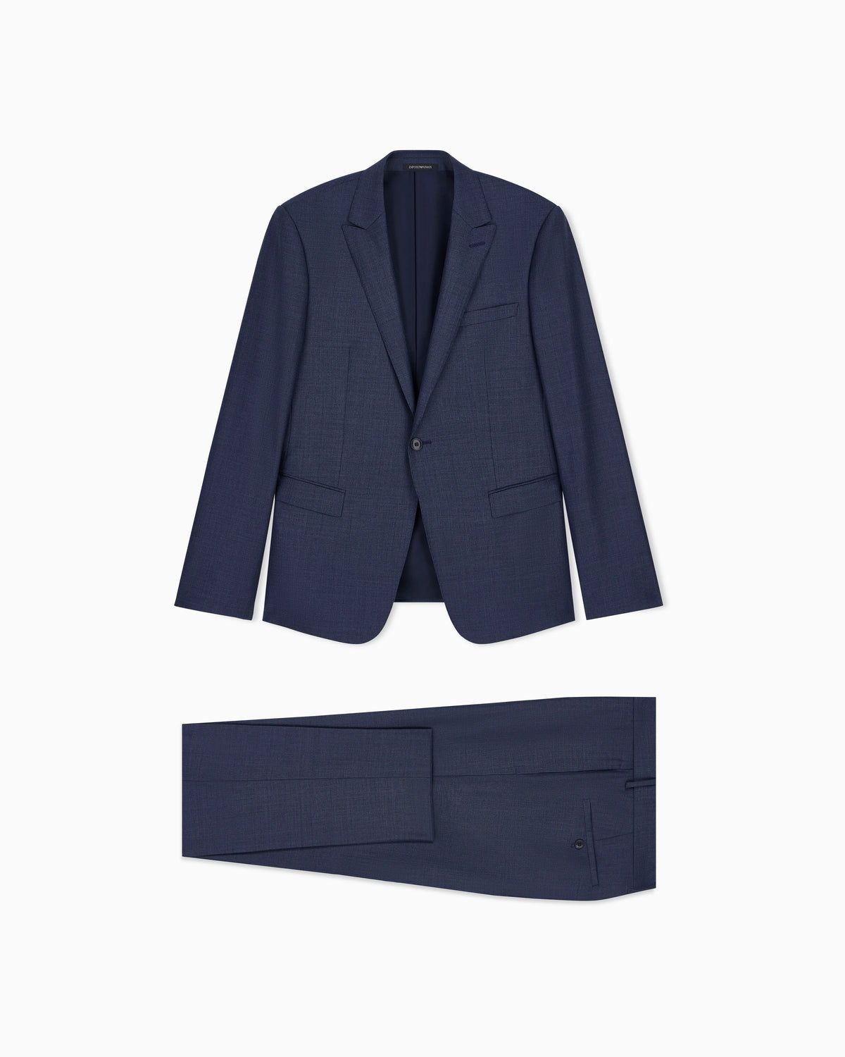 Single-breasted slim-fit suit in a silky-finish grisaille