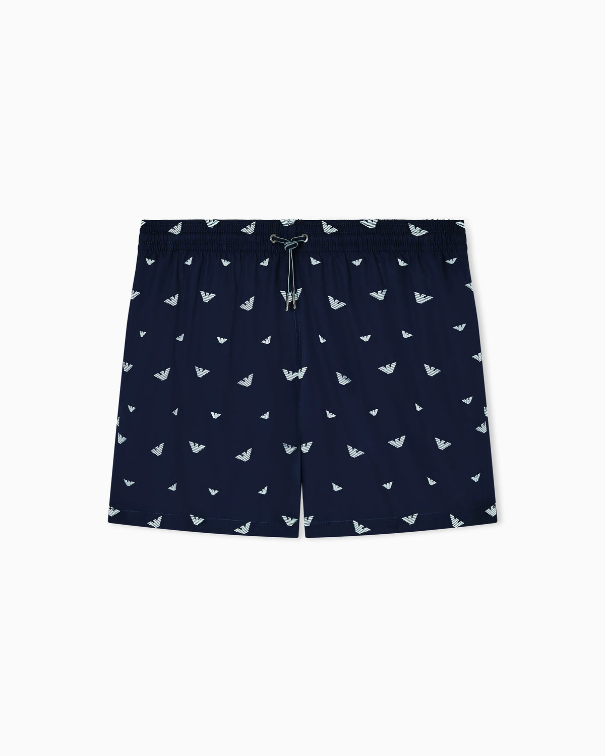 Swim shorts with all-over micro eagle embroidery
