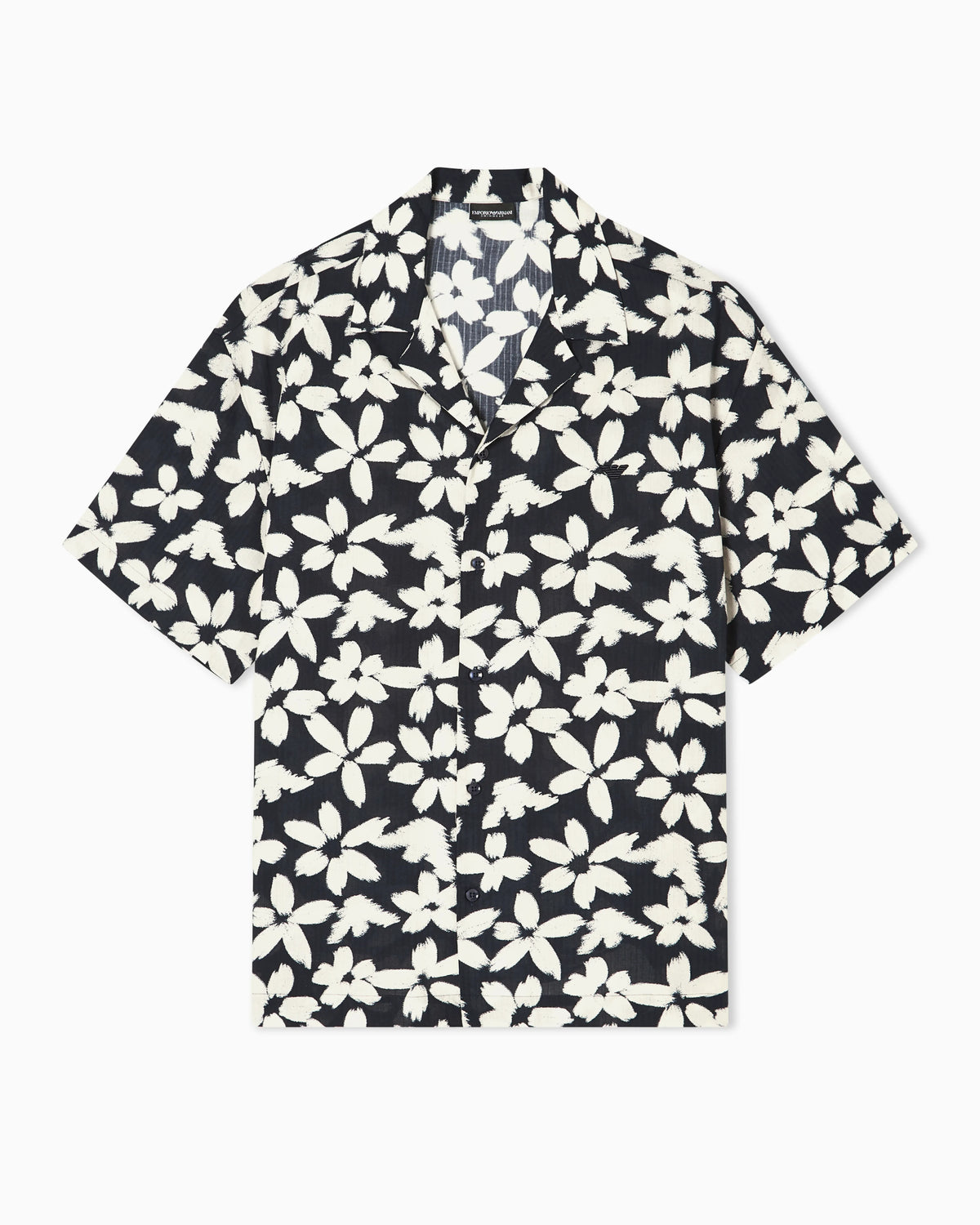 Flower eagle pattern beachwear shirt