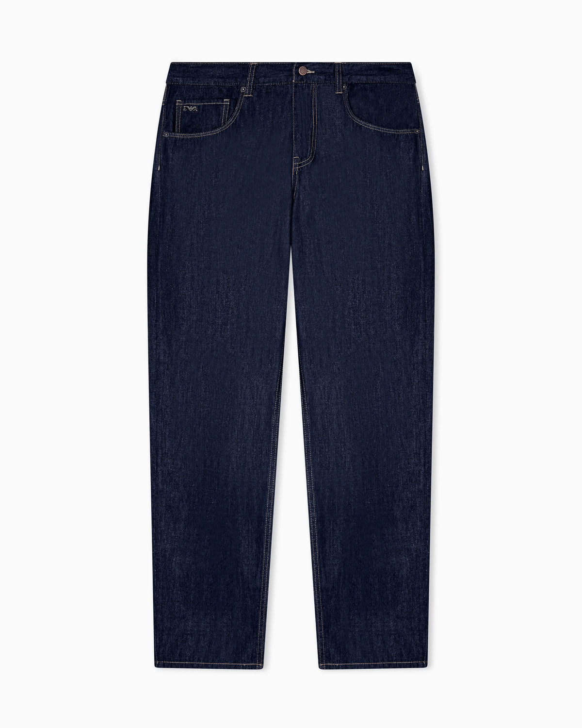 J73 loose fit jeans in light rinse wash denim