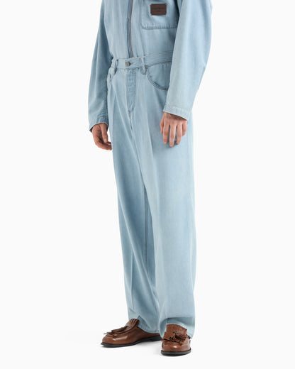 J74 Loose fit denim jeans in a soft touch Lyocell blend