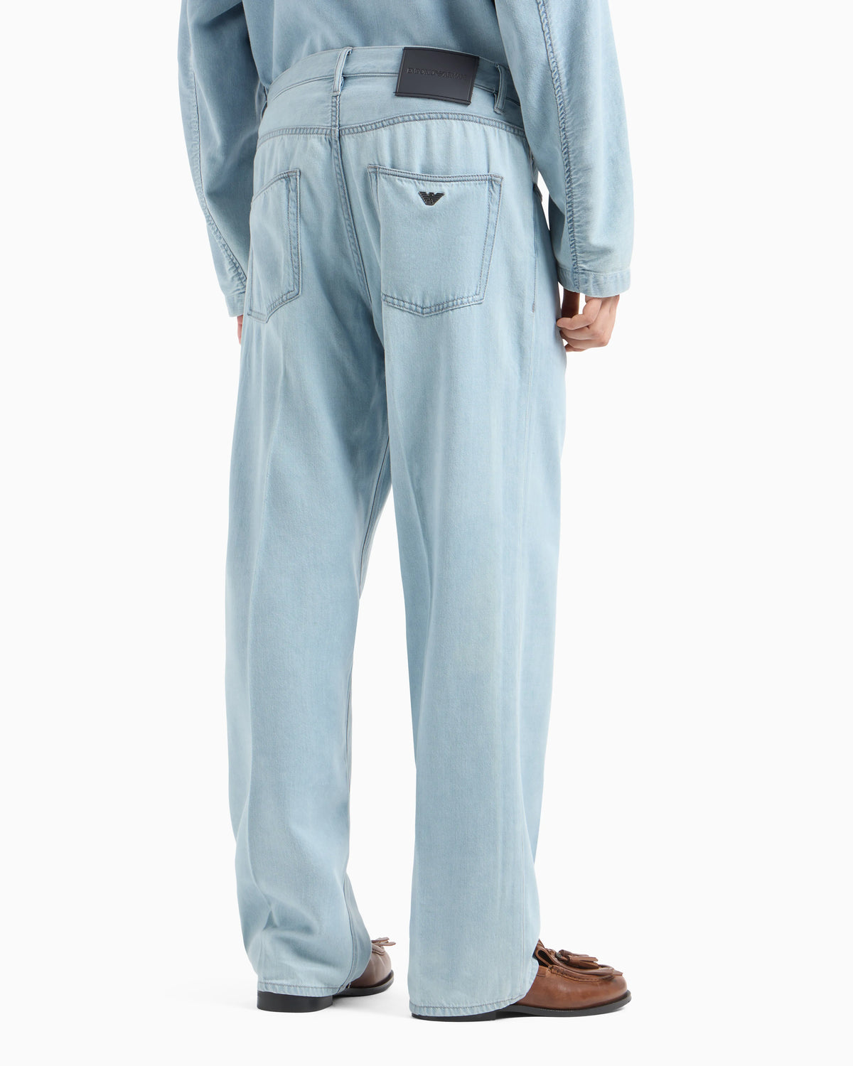 J74 Loose fit denim jeans in a soft touch Lyocell blend