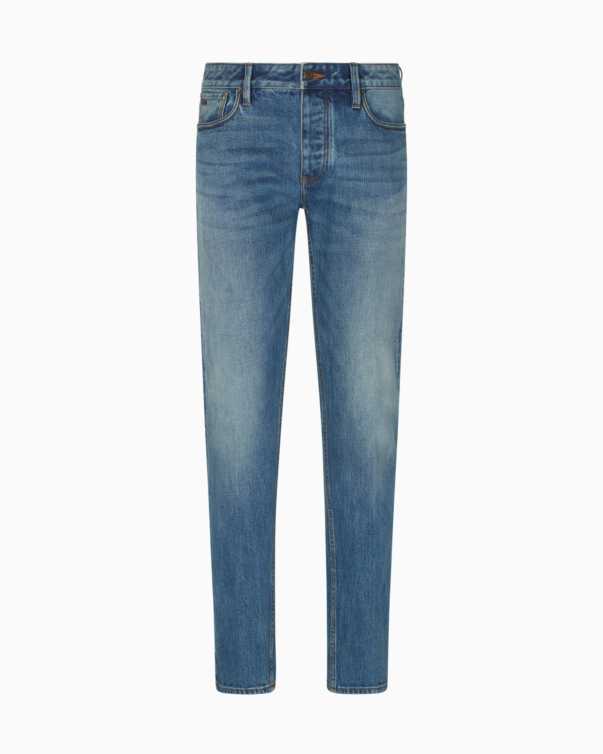 J75 slim-fit, stone-washed stretch-denim jeans