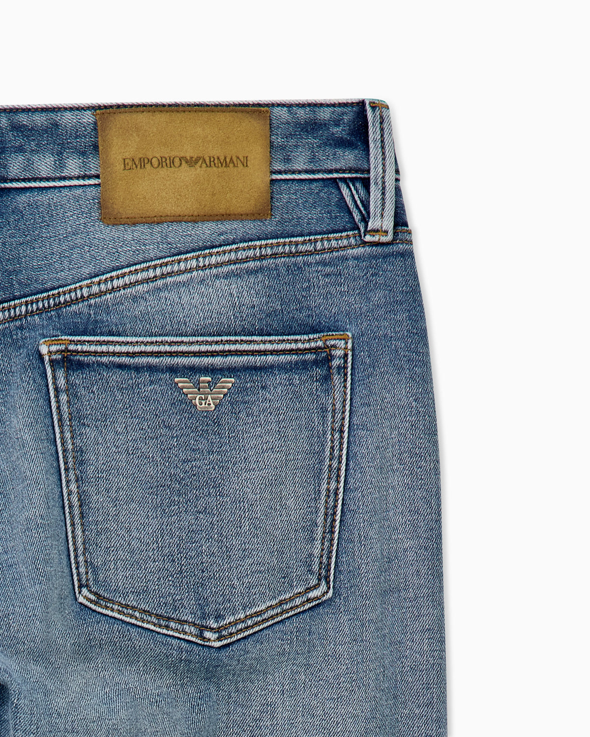 ASV J75 slim-fit jeans in stone-washed brushed stretch denim