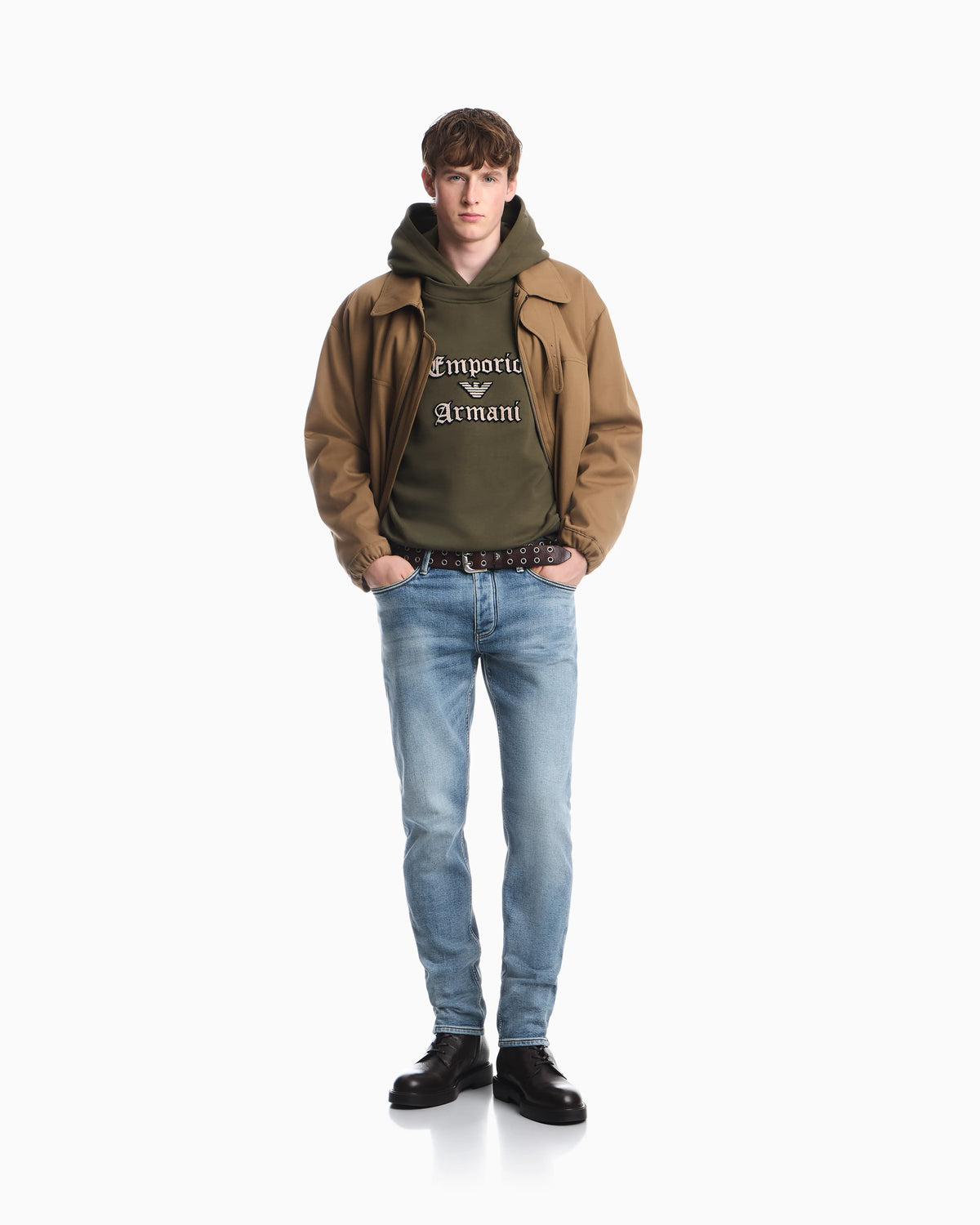 ASV J75 slim-fit jeans in stone-washed brushed stretch denim