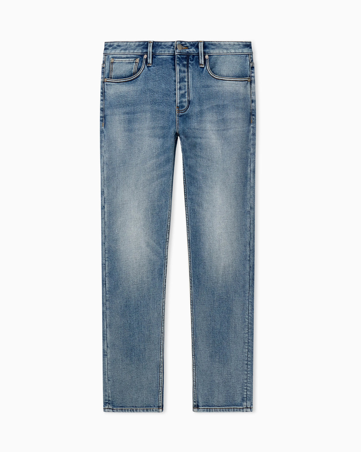 ASV J75 slim-fit jeans in stone-washed brushed stretch denim