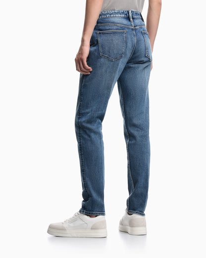 J75 slim-fit, stretch denim jeans with micro spots