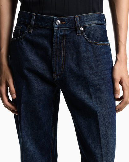 J76 straight-fit, stone-washed denim jeans