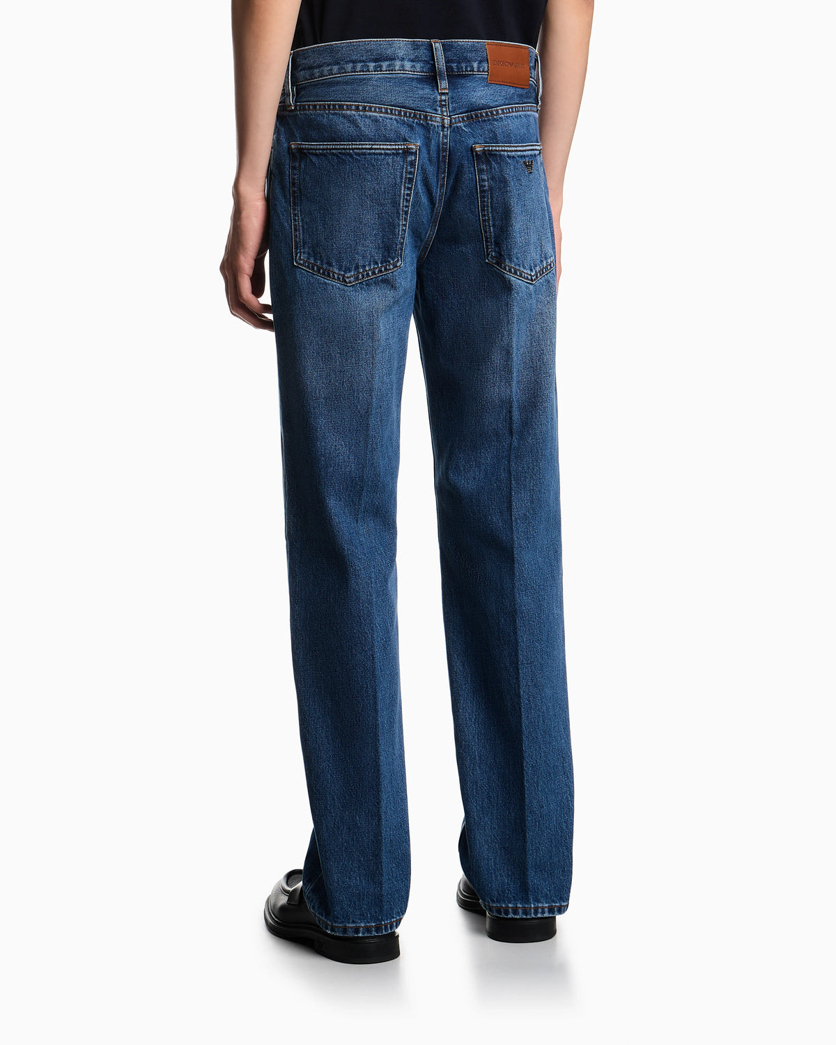 J76 straight-fit, stone-washed denim jeans