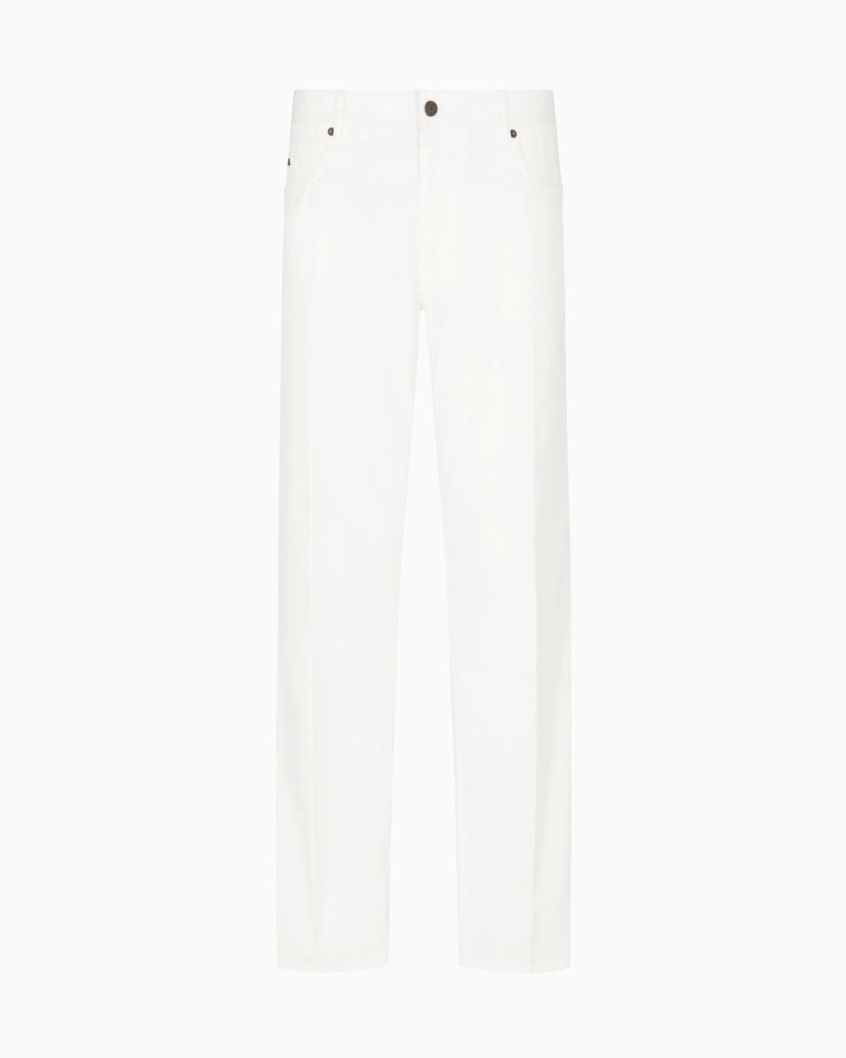 J76 straight-fit five-pocket washed twill trousers