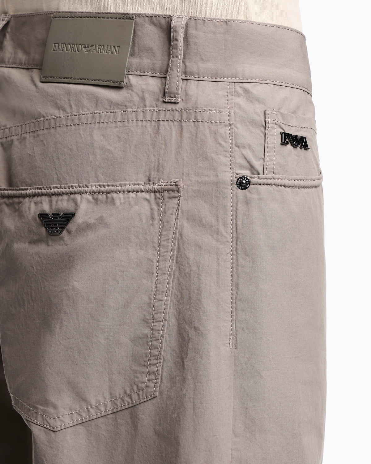 J76 straight fit, technical cotton five-pocket trousers