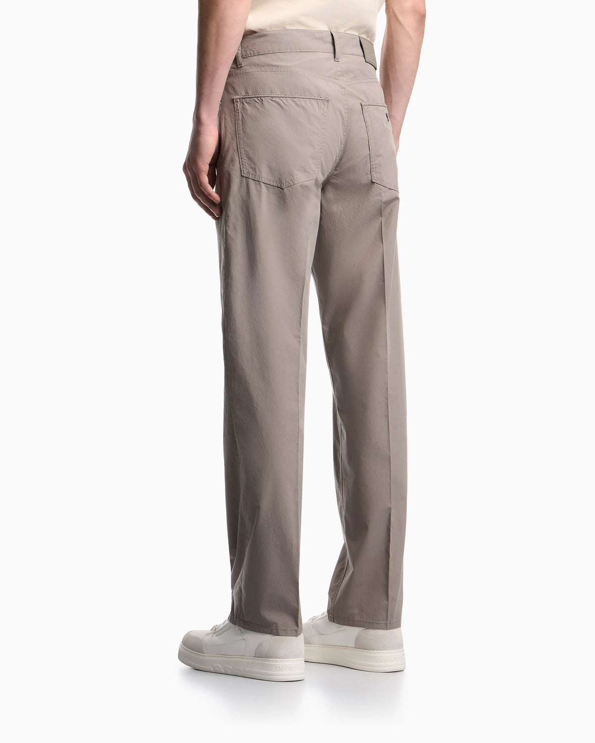 J76 straight fit, technical cotton five-pocket trousers