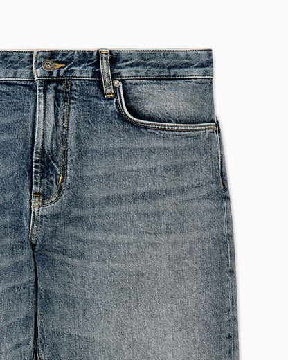 Five-pocket denim jeans regular fit with whiskering