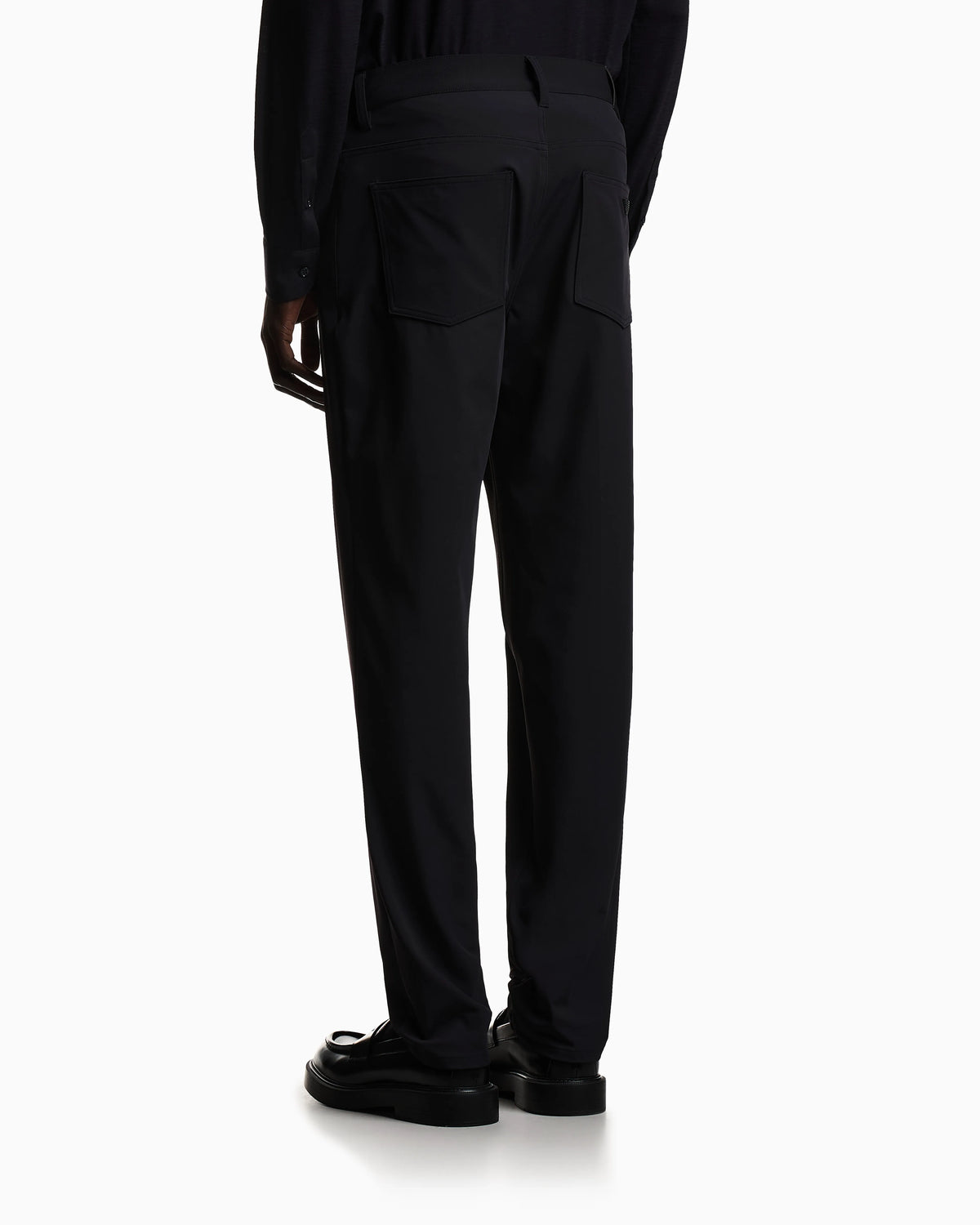 J05 regular-fit, stretch-nylon twill trousers