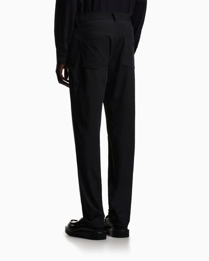 J05 regular-fit, stretch-nylon twill trousers