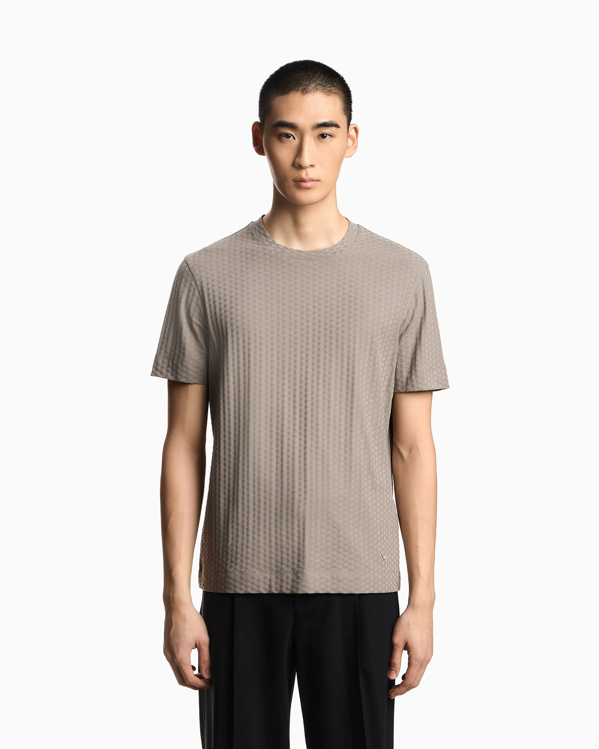 US Exclusive jacquard jersey T-shirt