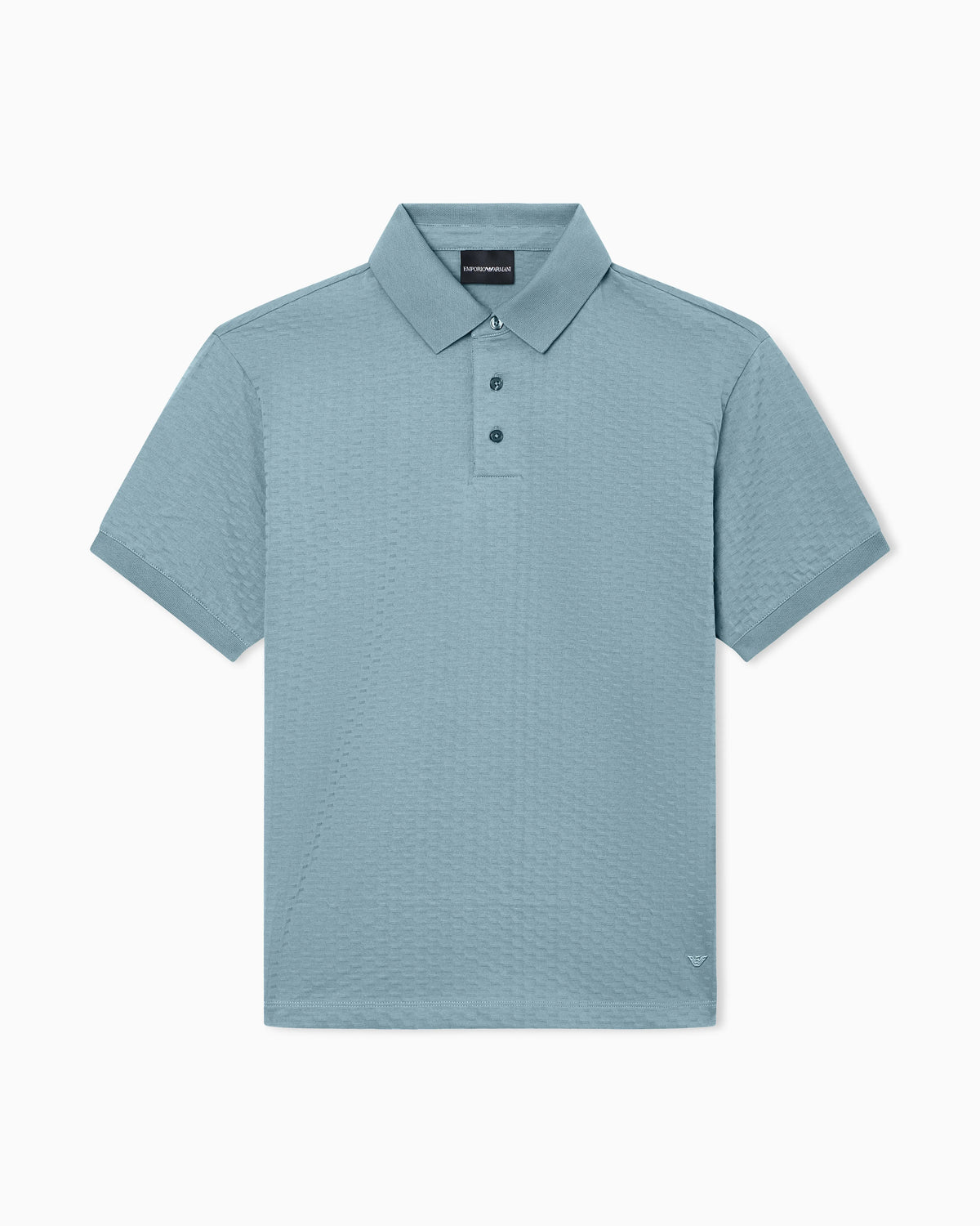 US Exclusive jacquard jersey polo shirt