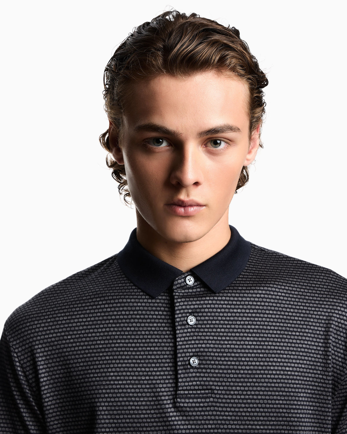 Ribbed Polo Shirt