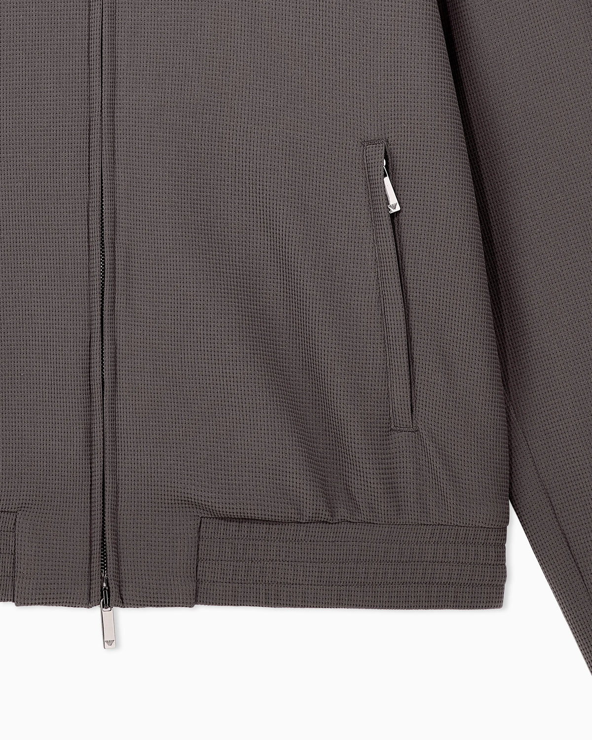 Full-zip blouson in 3d crepe jersey Signature Capsule
