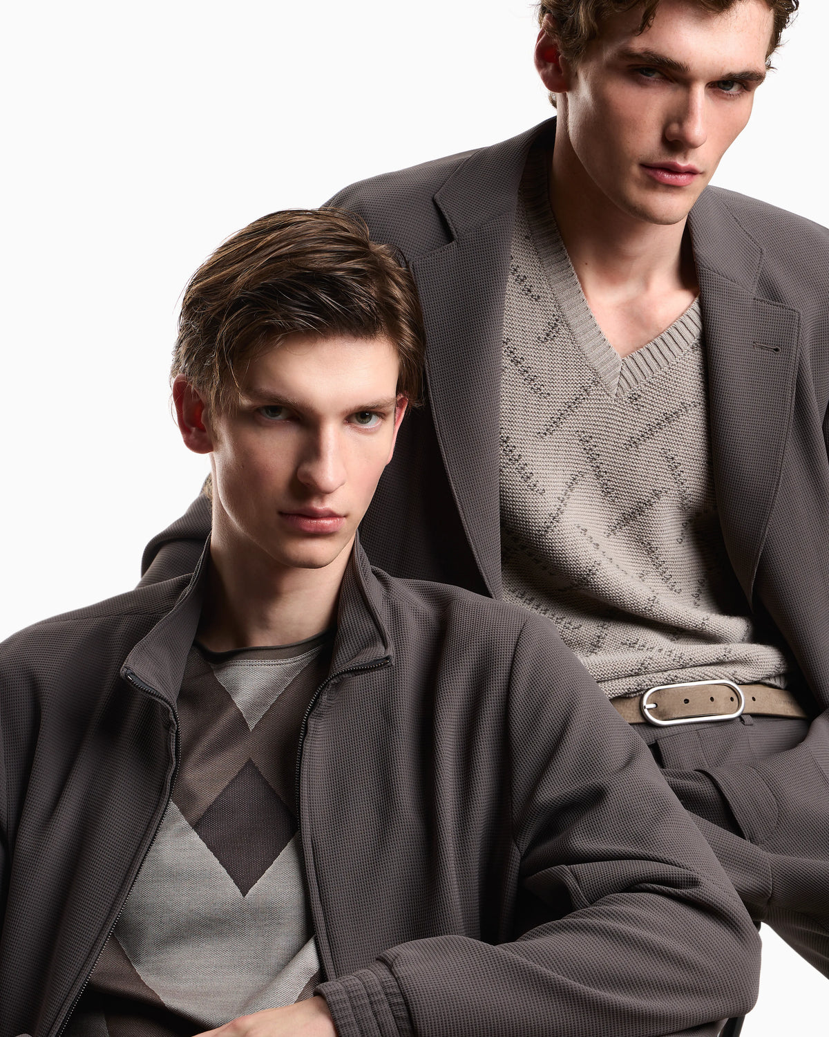 Full-zip blouson in 3d crepe jersey Signature Capsule