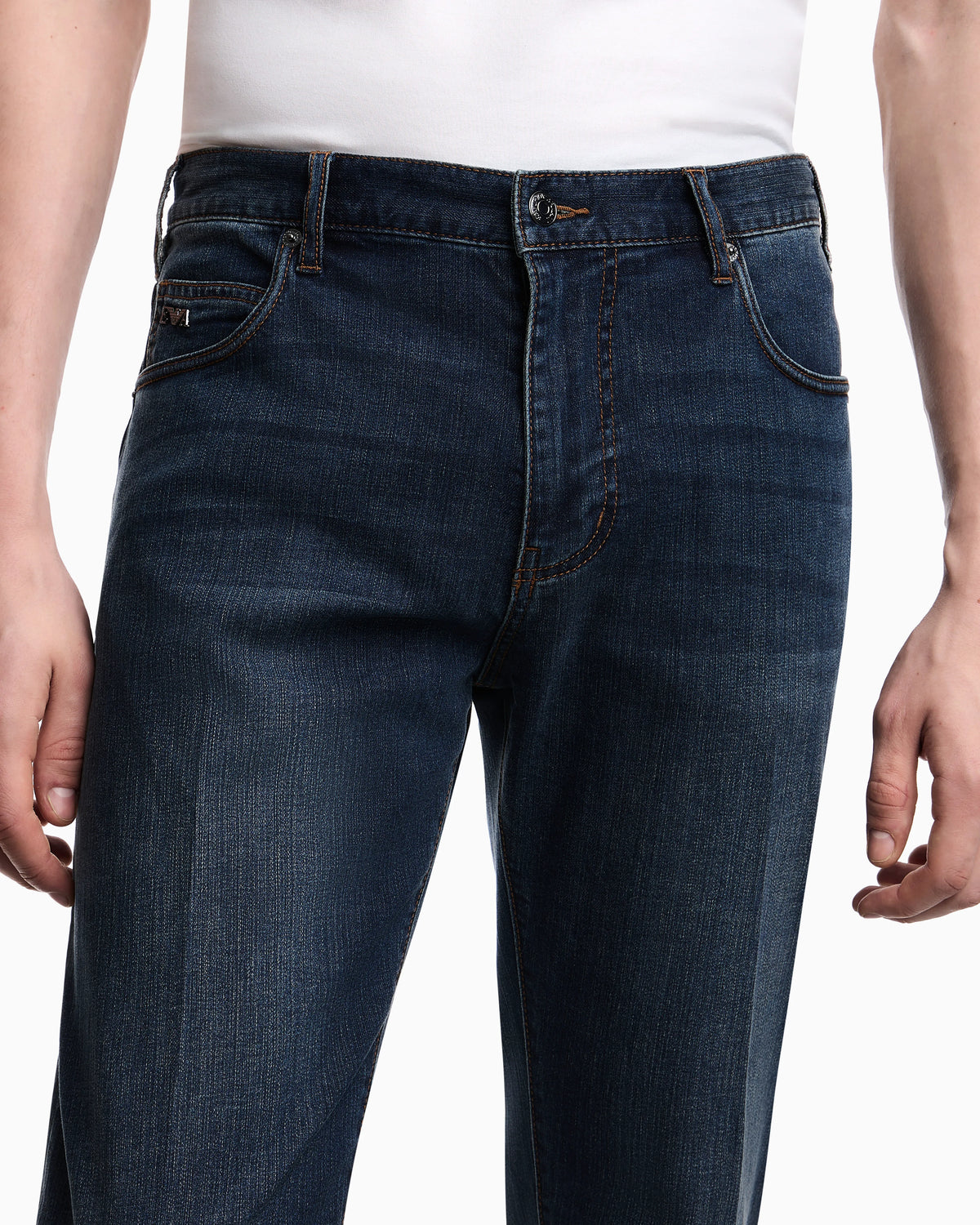J45 regular fit, washed stretch denim jeans