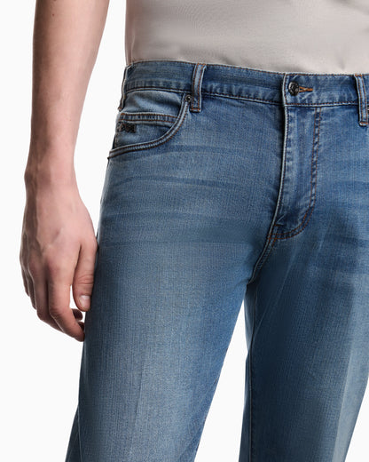 J45 regular fit, washed stretch denim jeans