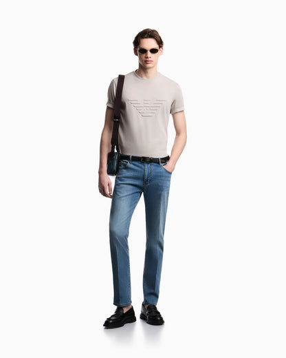 J45 regular fit, washed stretch denim jeans