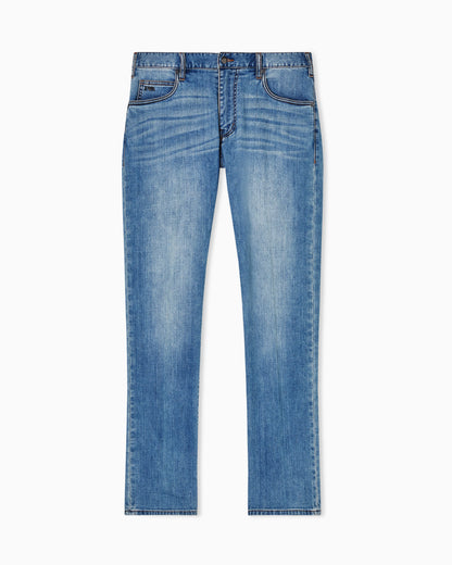 J45 regular fit, washed stretch denim jeans