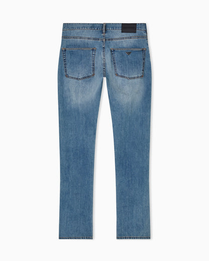 J45 regular fit, washed stretch denim jeans
