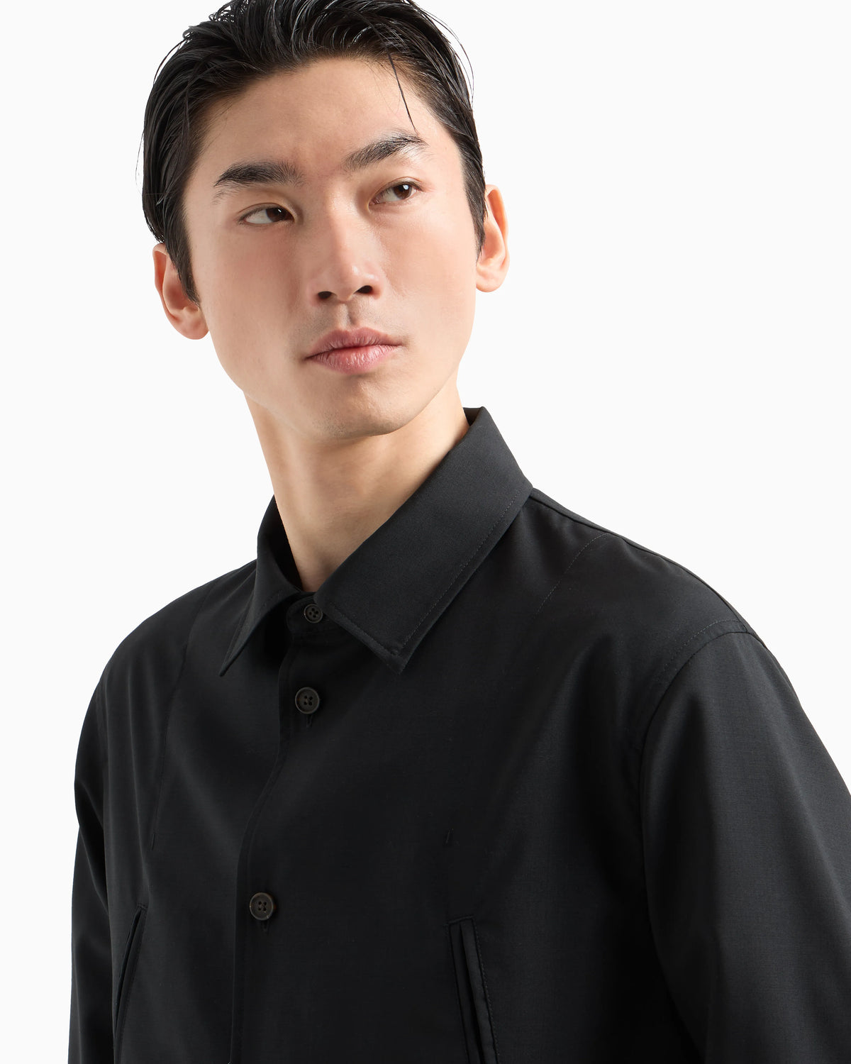 Super light wool shirt jacket