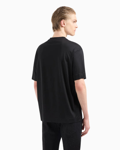 ASV Clubwear T-shirt in a Lyocell blend jersey with an eagle patch and rhinestones