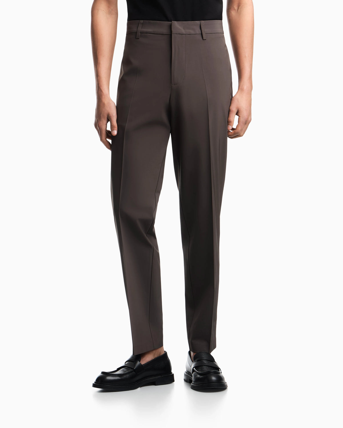 Nylon viscose blend trousers